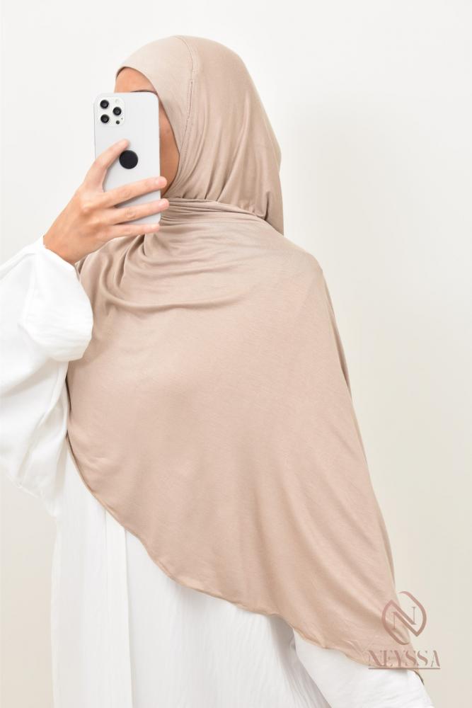 Hijab à enfiler jersey spécial port lunettes SOUROUR