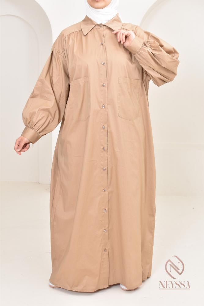 Kleid mit gestreiftem Hemd Jamha