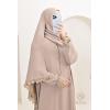 Selifa integrated lace hijab abaya