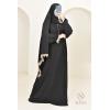 Abaya mit integriertem Hidschab Spitzen Selifa