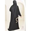 Abaya hijab intégré dentelles