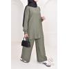 Ensemble chemise pantalon effet lin HIYAM