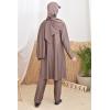 Burkini femme ATLANTIS Taupe Foncé