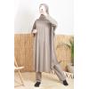 Burkini grande taille papillon MAJORQUE taupe