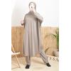 Burkini grande taille papillon MAJORQUE taupe