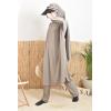 Burkini grande taille papillon MAJORQUE taupe