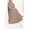 Abaya Dubaï Umbrella en jazz Taupe