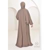 Abaya Dubaï Umbrella en jazz Taupe