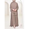 Abaya Dubai Umbrella in Hurija Taupe jazz