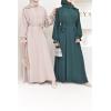 Abaya Dubaï Umbrella DJELIKA vert bouteille