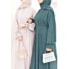 Abaya Dubaï Umbrella DJELIKA vert bouteille