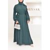 Abaya Dubai Umbrella DJELIKA flaschengrün