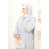 Abaya Dubaï Umbrella DJELIKA gris perle