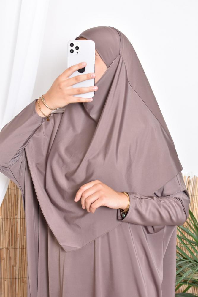 Khimar Badeanzug taupe dunkel