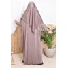 Dark taupe bath khimar