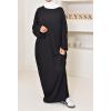 Joumana large ribbed jersey maxi dress