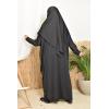 Black swimming khimar