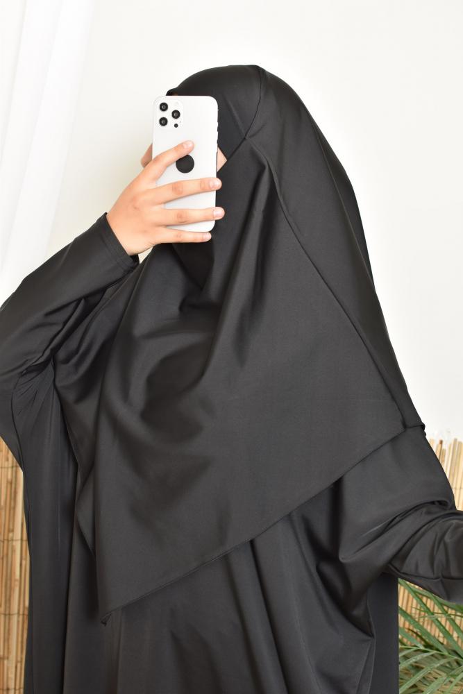 Black swimming khimar