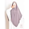 Khimar Jersey double croisé pointu