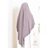 Khimar doppelt gekreuzter spitzer Jersey Rihab