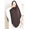 Khimar doppelt gekreuzter spitzer Jersey Rihab