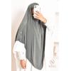 Khimar Jersey double croisé pointu