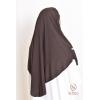 Khimar Jersey double croisé rond court 