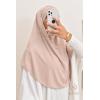 Khimar Jersey double croisé rond court 