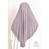 Khimar Jersey double croisé rond court 