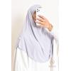 Khimar Jersey double croisé rond court 