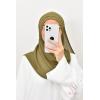 Hijab à enfiler crêpe mousseline