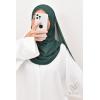 Double crossed preformed hijab