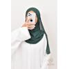 Double crossed preformed hijab