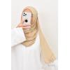 Double crossed preformed hijab