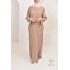 Long flared satin dress nuray