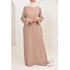 Long flared satin dress nuray