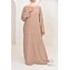 Long flared satin dress nuray