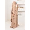 Jazz silk abaya khimar set SAMARA