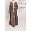 Abaya caftan Emine Chocolat