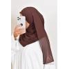 Double crossed preformed hijab