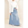 Sofia long skirt in light denim