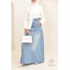 Sofia long skirt in light denim