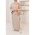 Corduroy T-shirt long dress Kadya