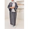 Corduroy T-shirt long dress Kadya