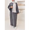 Corduroy T-shirt long dress Kadya