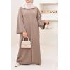 Corduroy T-shirt long dress Kadya