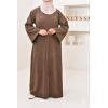 Corduroy T-shirt long dress Kadya