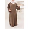 Corduroy T-shirt long dress Kadya