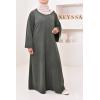 Corduroy T-shirt long dress Kadya