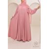 Abaya Dubaï Umbrella SAMAR Rose Tendre